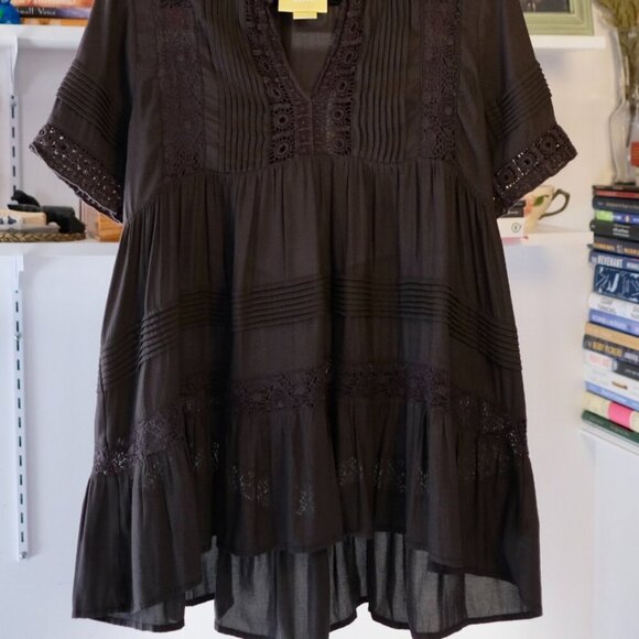 MAEVE by anthropologie | tiered crochet & lace top - Picture 6 of 7